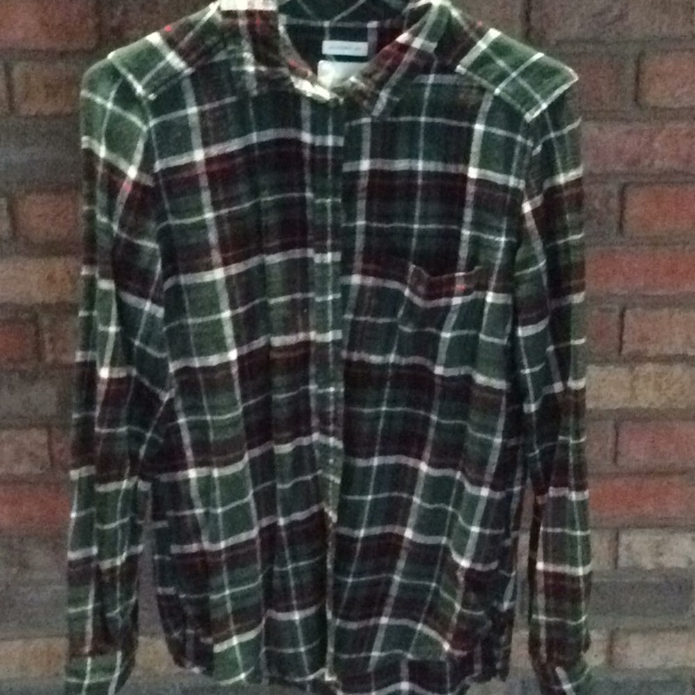 AMERICAN EAGLE BOYFRIEND FIT FLANNEL SHIRT SIZE S